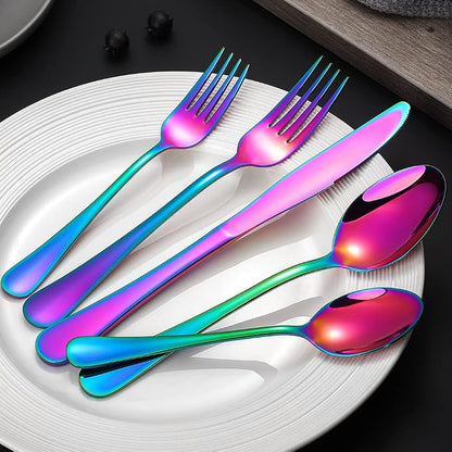 Rainbow Silverware Flatware Set