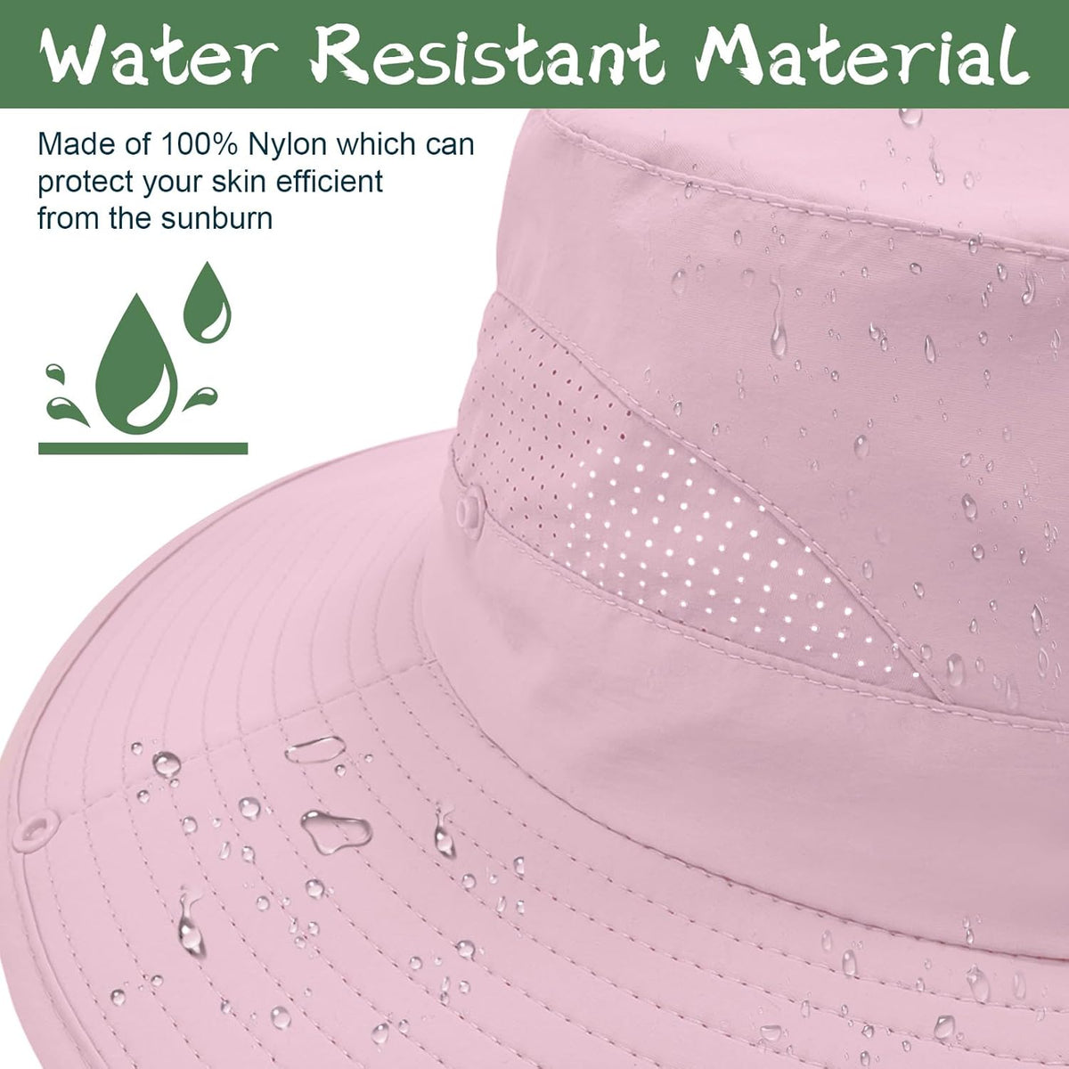 ZOORON Sun Hat for Men Women Fishing Hat with Neck Flap Wide Brim Bucket Hat UV Protection for Beach Camping Hiking