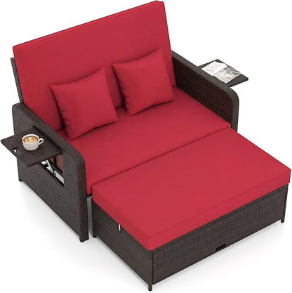 Tangkula Patio Rattan Daybed