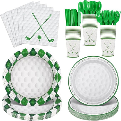 NatNarr Golf Party Supplies Set