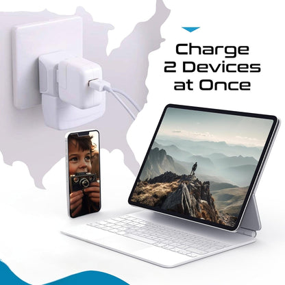Ceptics World Travel Adapter Set - 2 in 1 USA to Europe, Asia, Africa, India, Japan, Australia, Brazil, China, Israel and more - 11 Pack - Safe Grounded - Works with Cell phones, Laptops, Chargers