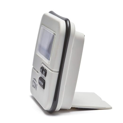 CDN Waterproof Kitchen Timer | Big Digital Display | 90-Second Loud Alarm with Flashing Light | Shatterproof & Steamproof | Magnet & Stand Mount | Ideal for Chefs | TMW1