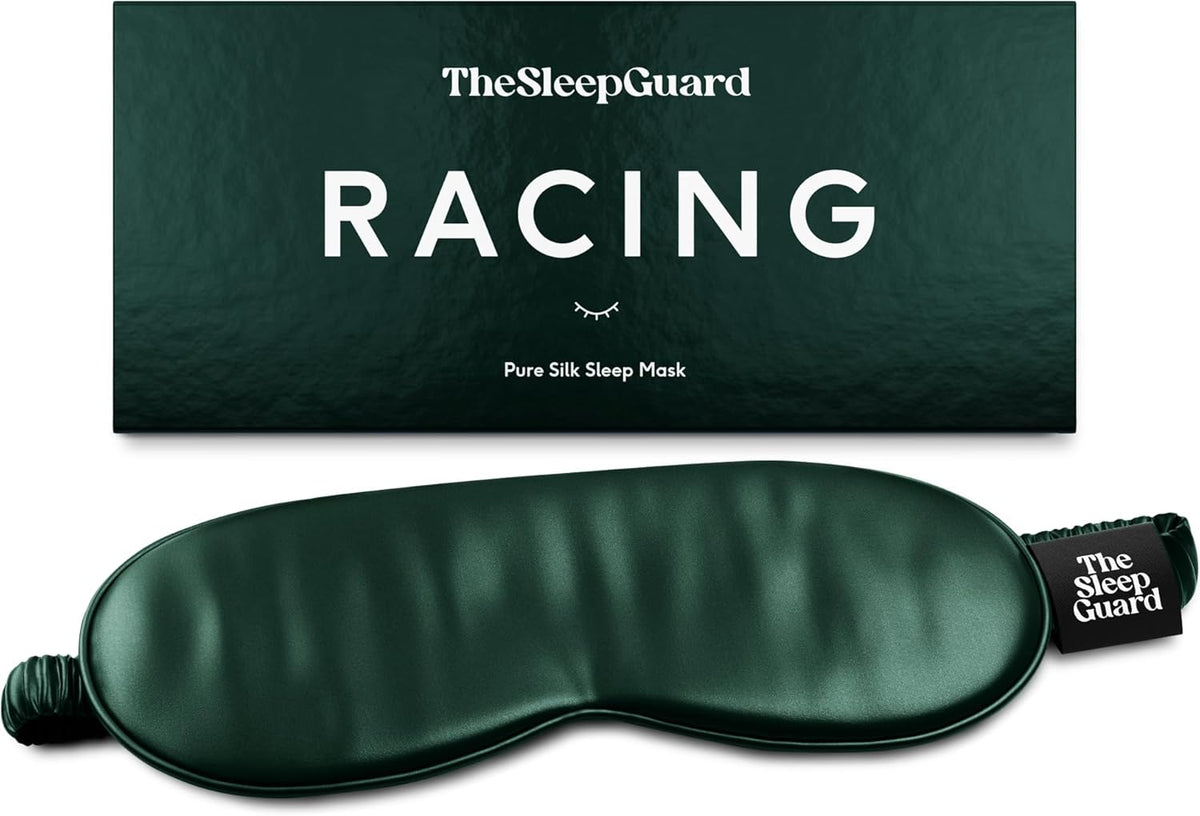 Pure Silk Sleep Mask [100% 6A Mulberry Silk, 22 Momme] Light Blocking Travel Essentials. Eye Masks for Sleeping. Black Oeko-Tex Blindfold. Eye Covers for Men & Women
