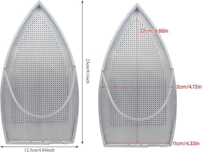 Aluminum Iron Plate Cover,Slick Cover Iron Protector for Ironing,9.1 X 4.84 in Ironing Shoe for Clothes Pressing Prevents Burn Sticking and Iron Plate Protection