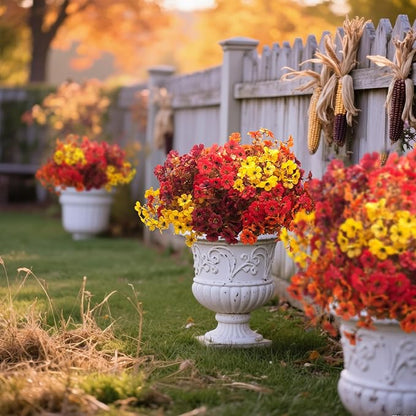 20 Bundles UV Resistant Artificial Fall Flowers