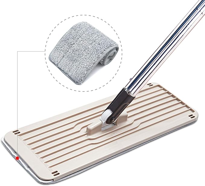 Bulletproof Microfiber Mop Replacement Heads - Washable Pads for Floor Cleaning Compatible with Tethys & Most 11” - 13” Flat Squeeze Mops for Wet/Dry Mopping, Sanitizing, and Scrubbing Hardwood