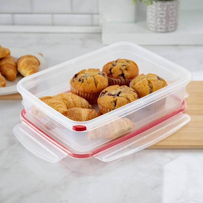 Sterilite 4 Pack Food Storage Container, Ultra-Seal Airtight Snapware with Lids, 16 Cup