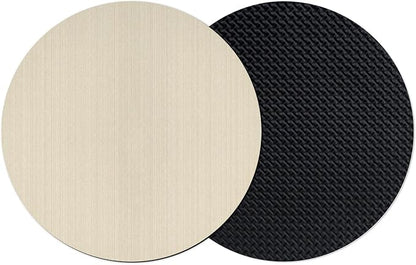 Cream Thin Lines Coasters Set of 2, Absorbent Coasters