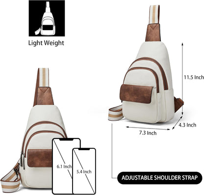Sling Bag Crossbody Bags for Women Small Cross Body Bag Fanny Packs Chest Sling Purse for Daily Travel Leisure Sport