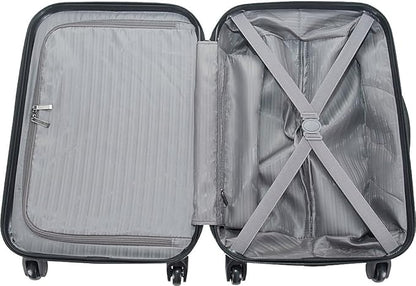 Kenneth Cole REACTION Out of Bounds Lightweight Hardshell 4-Wheel Spinner Luggage, Rose Gold, 20-Inch Carry On