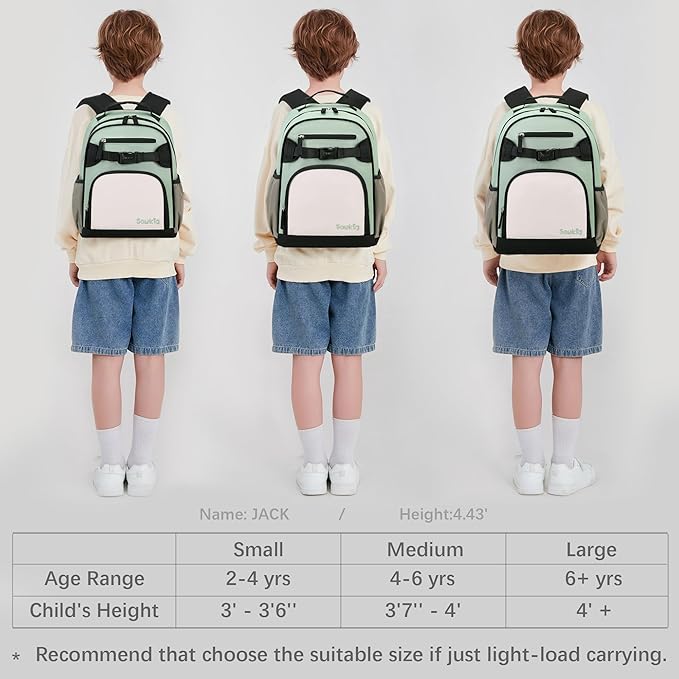 Cute Mini Toddler Backpacks for Boys 2-4 Little Kids Backpack Preschool Bookbag (Pale Pistachio)