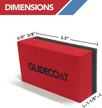 Glidecoat Ceramic Coating Applicator Sponges 6 Pack- Applicator Pads Detailing for Cars, Boats, Motorcycles, Motorhomes, and More - Non-Absorbing - Effortless Application On Any Vehicle! (6 Count)