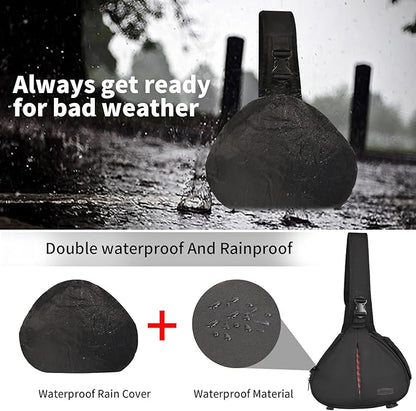 CADeN Camera Bag Sling Shoulder Bag Camera Case Waterproof with Rain Cover Tripod Holder, Compatible for DSLR/SLR Cameras (Canon Nikon Sony Pentax) and Accessories Shoulder Camera Bag