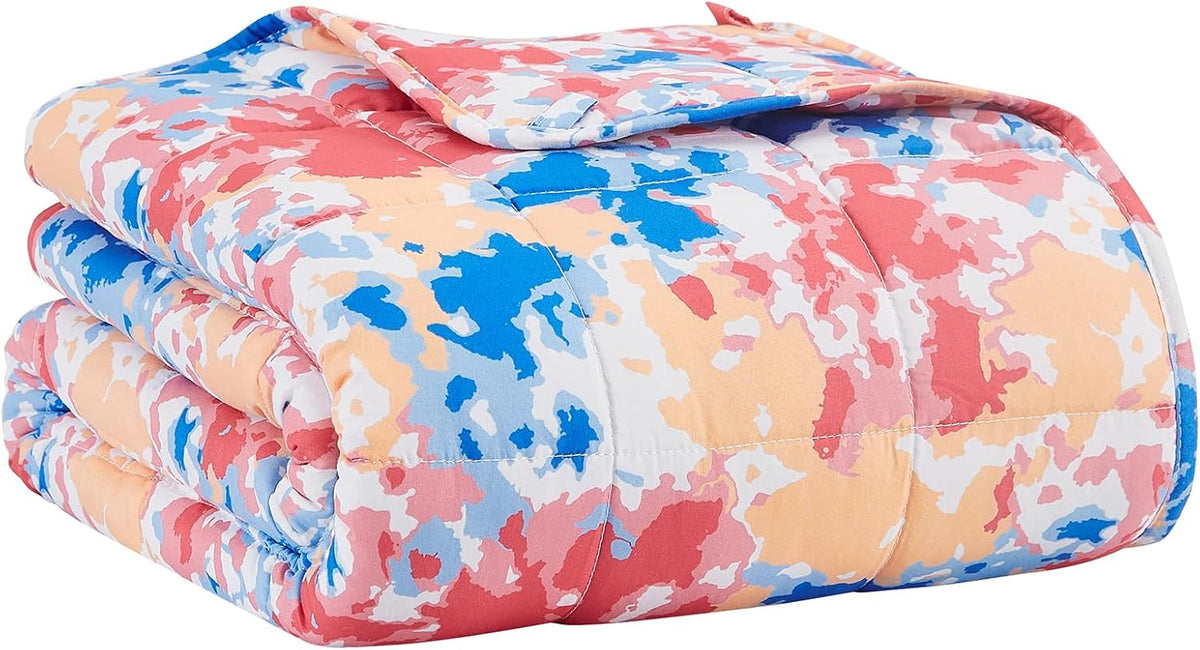 L'AGRATY Weighted Blanket - 60"x80", 15lbs Cooling Breathable Heavy Blanket with Glass Beads for Adult All-Season