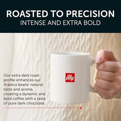 Illy Coffee K Cups - Pods For Keurig Machines – Forte Dark Roast – Toasted Bread & Dark Chocolate - Rich, Flavorful & Strong Flavor - No Preservatives – 10 Count, 6 Pack