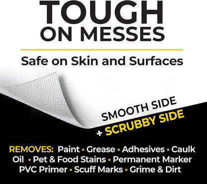 Grime Boss Heavy Duty Wipes (6 x 30ct) | Wet Wipes Used for Hands, Equipment, Tools, Garden, Automotive| Easily Removes Oil, Grease, & Dirt (Pack of 12)