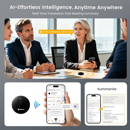 AIKYA AI Language Translator Device, Upgraded AI Translator, 135+ Language Translator, Real-time Voice/Photo/Recording Translation, BT5.4, Instant Language Translator for Travelling Business Study