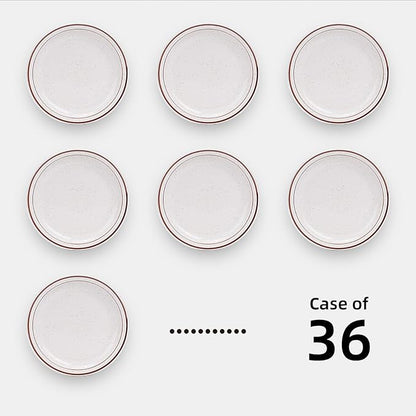Stoneware Narrow Rim Commercial Grade Dinnerware (Brown Speckle, Saucer 5.5")