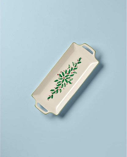 Lenox 879348 Holiday Hors d'Oeuvre Tray, Christmas Hosting