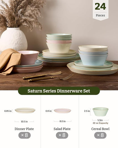Famiware Saturn Stoneware Dishes Dinnerware Set