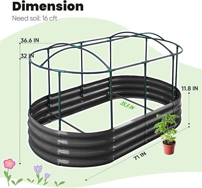 KING BIRD Raised Garden Bed
