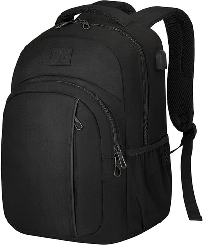 LARIPOP Travel Laptop Backpack,15.6 Inch Business Laptop backpack for Men Women with USB Charging Port,Water-Resistant Laptopack Weekender Daypack for Work College Computer