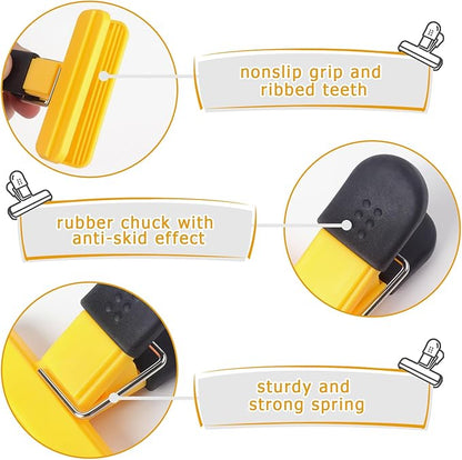 Tamaki 6 Pack Bag Clips, Food Clips, Chip Bag Clip Plastic Heavy Duty Seal Grip, 3 x 2.5 Inch, Assorted Color