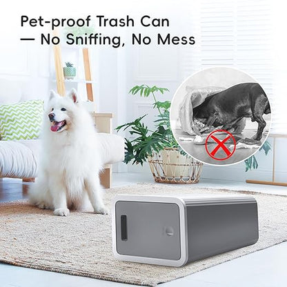 Small Trash Can, 3 Pack 4 Gallons Bathroom Garbage Can with Lid Press-Top, Small Waste Basket with Trash Bags, Slim Plastic Garbage Bin for Dorm, Office, Bedroom, Kitchen, Living Room （ Black ）