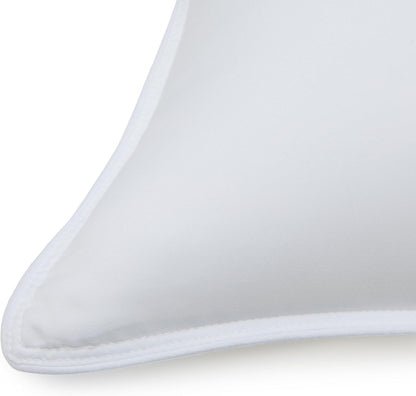 Amazon Basics Down Alternative Bed Pillows, Medium Density For Back and Side Sleepers, King, 2-Pack, White, 36 in L x 20 in W