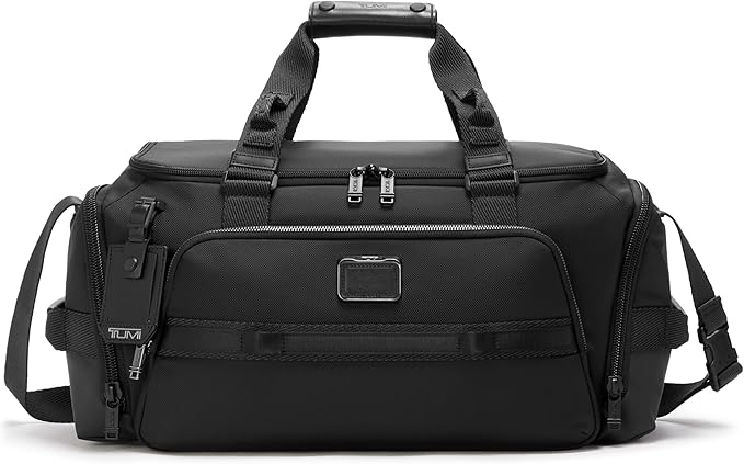 TUMI - Alpha Bravo Mason Duffel - Men's Weekender, Gym and Overnight Travel Bag - Fits Up To 15" Laptop - 11.0" X 19.5" X 10.3" - Black