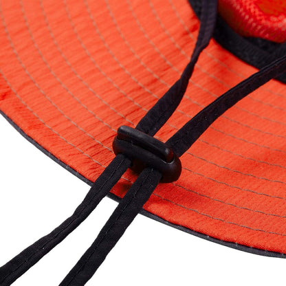 Rosoz Ponytail Sun Bucket Hats for Women UV Protection Foldable Mesh Wide Brim Hiking Beach Fishing Summer Safari