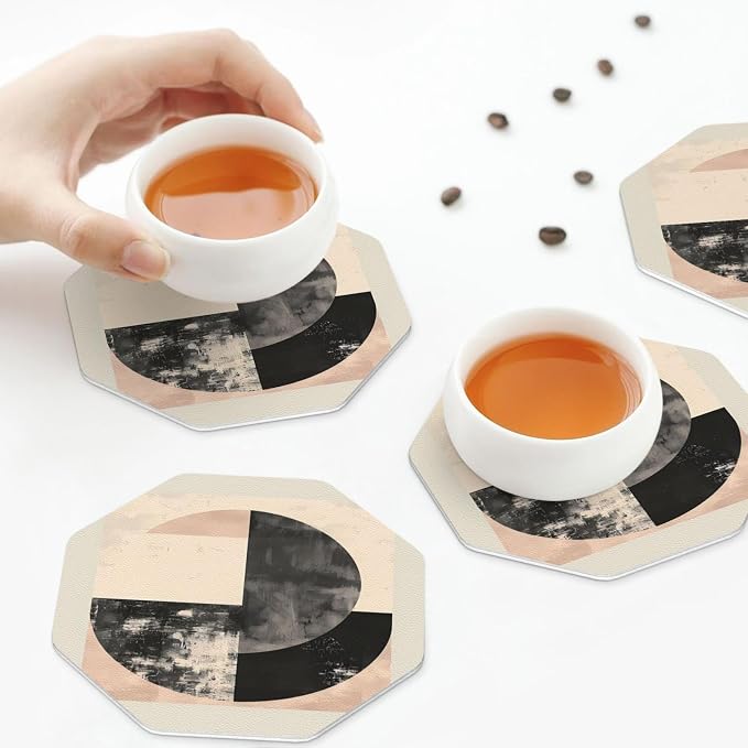 Minimal Abstract Shapes Print Coasters