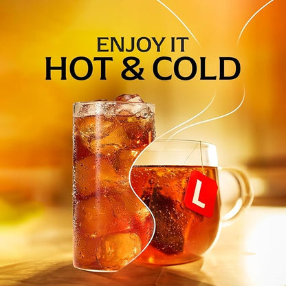 Lipton Black Tea Bags, Hot or Iced High Caffeine Tea, 240 Total Bags (20ct - Pack of 12)