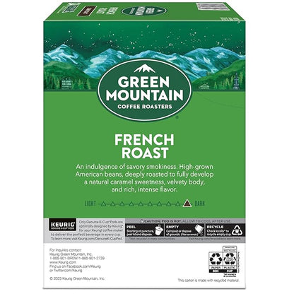 Green Mountain Coffee Roasters French Roast Keurig K-Cup Pods, Dark Roast Coffee, 96 Count