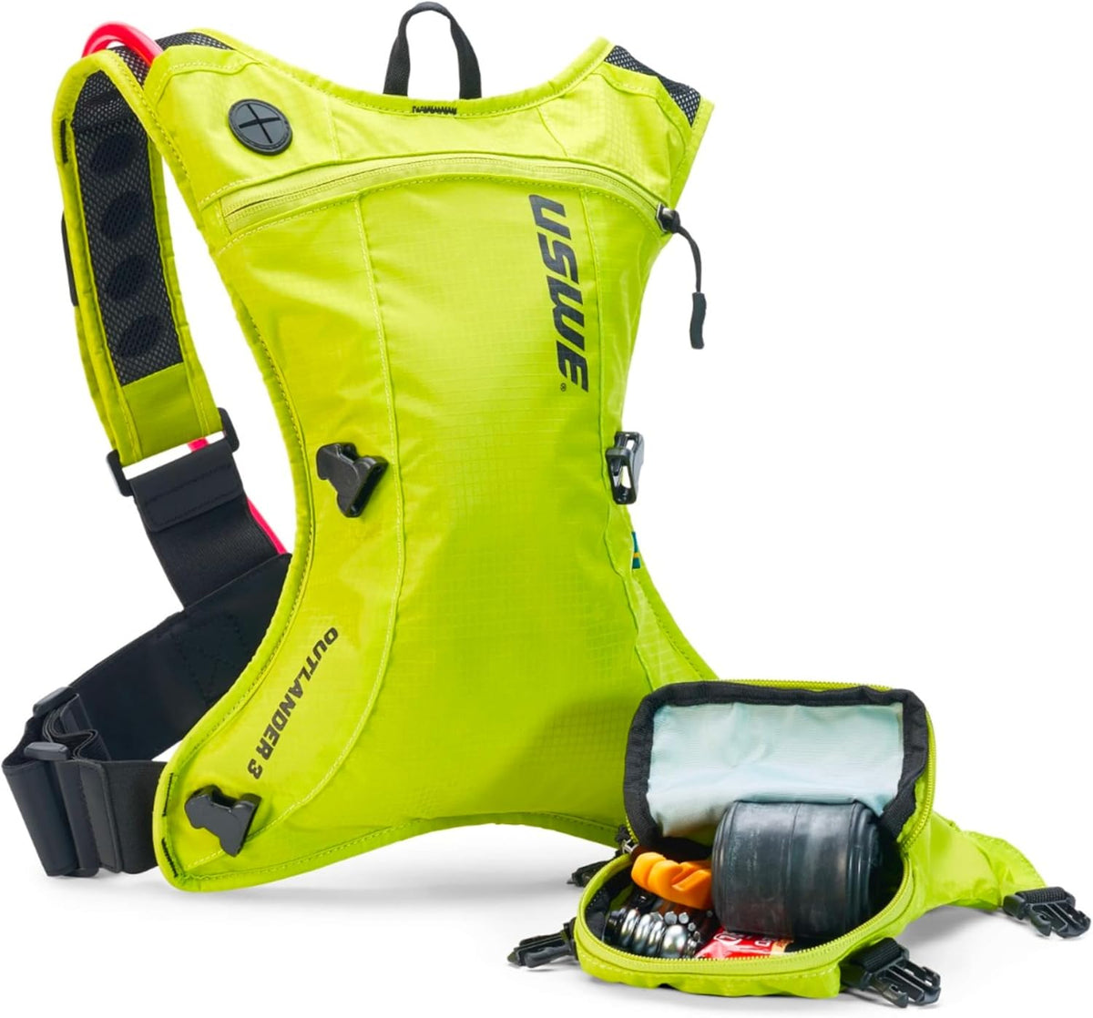 USWE Outlander Hydration Pack with Water Bladder, Hydration Backpack - Backpack for Cycling, MTB, Trail Running & More