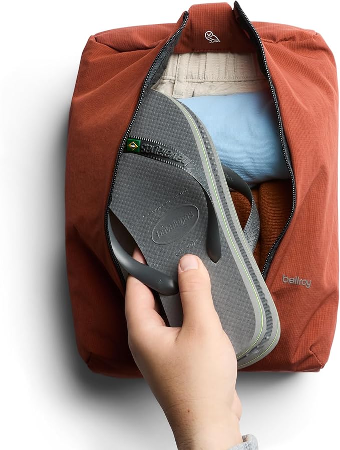 Bellroy Lite Packing Caddy 8L (Travel Organizer Packing Cube, Zip-up Storage Solution for Travel Near or far) - Clay