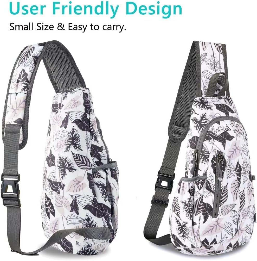 TITECOUGO Small Sling Bag, Lightweight Crossbody Backpack for Men Women, Shoulder Bag for Sports and Outdoor