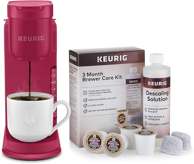 Keurig K-Express Single Serve Coffee Maker – Strong Brew Option, 42oz Reservoir, Sleek Design for Holiday Hosting & Gifting, Holiday Berry