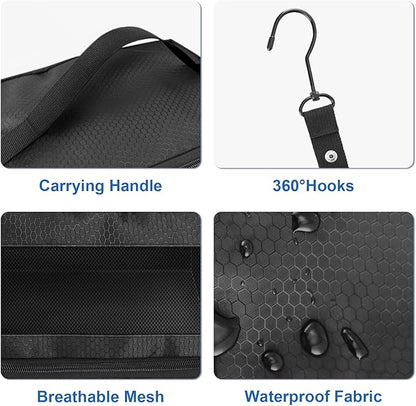 Suitcase Organizer, Travel Luggage Organizer Portable Hanging Travel Shelves Collapsible Hanging Packing Cubes for Carry on Suitcase