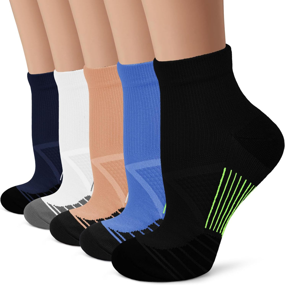 Iseasoo Copper Compression Socks for Men & Women – Plantar Fasciitis Relief, Ankle Support & Circulation – Running & Recovery