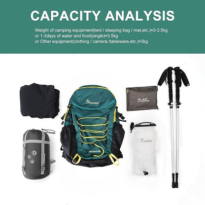 MOUNTAINTOP Hiking Backpack,30L Camping Backpack, Men Women Hiking Daypack Lightweight Travel Backpack for Camping Climbing Skiing Cycling
