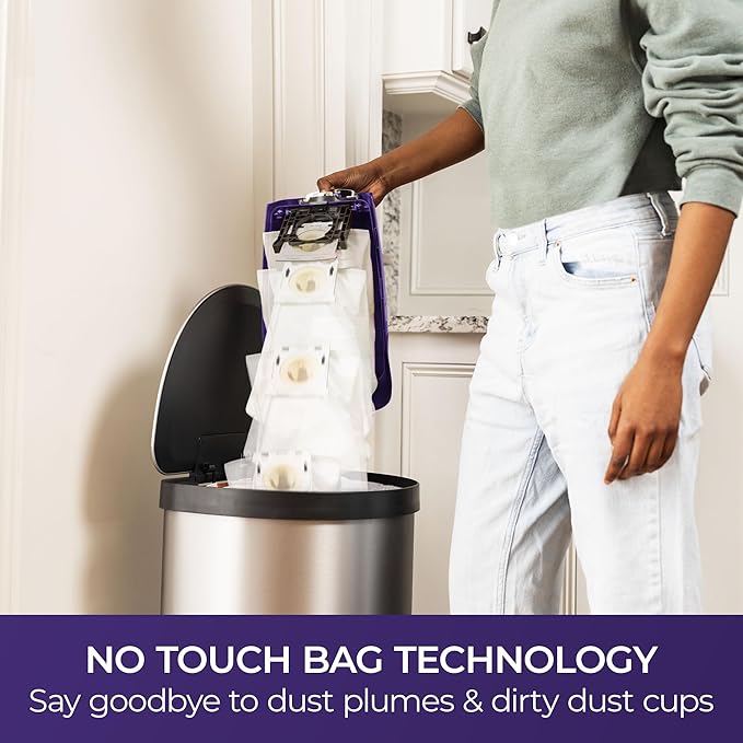 Kenmore BU4018 Intuition Bagged Upright Vacuum Lift-Up Carpet Cleaner 2-Motor Power Suction with HEPA Filter,3-in-1 Combination, Upholstery Tool for Hardwood Floor, Pet Hair, Purple