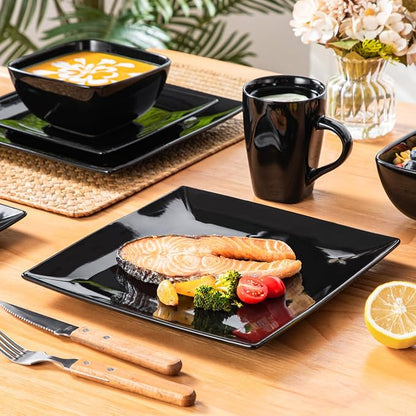 vancasso Soho Dinnerware Sets 24 Pieces, Dinner Plate, Cups and Plates Sets
