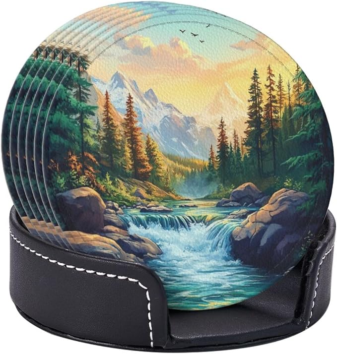 Mountains Nature Scenery Coasters
