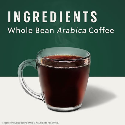 Starbucks Whole Bean Coffee, Dark Roast Coffee, Sumatra, 100% Arabica, 6 bags (12 oz each)