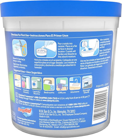 DampRid Fresh Scent Refillable Moisture Absorber - 10.5oz cup – Traps Moisture for Fresher, Cleaner Air