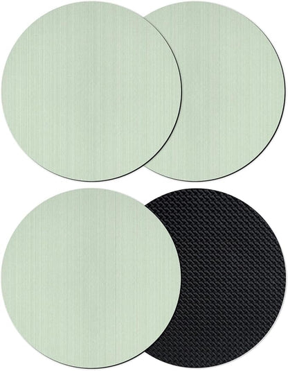 Sage Green Thin Lines Coasters Set of 4, Absorbent Coasters