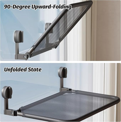 Balcony Drying Racks Foldable Multifunctional Stainless Steel Sock Drying Shelf Window Retractable Drying Clothes and Shoes Rack
