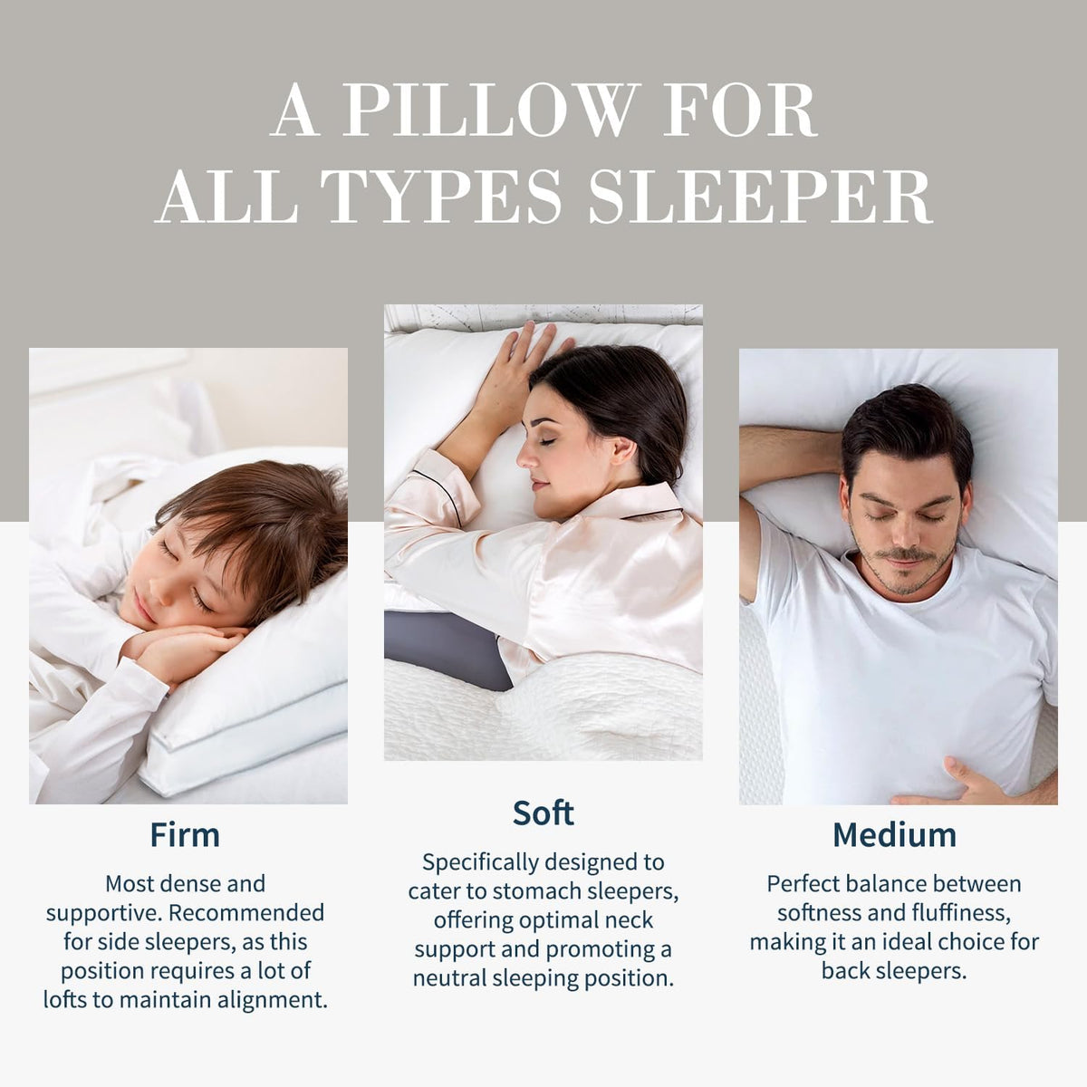 Globon Luxury Feather Down Pillow Standard Queen Size for Sleeping, Hotel Collection Fluffy Pillow, Medium Gusseted Bed Pillows, 18"X26", Pack of 1