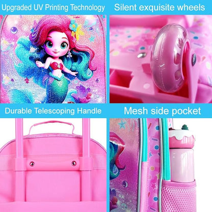 Kids Luggage for Boys Girls, Toddler Rolling Travel Carry on Suitcase with Wheels